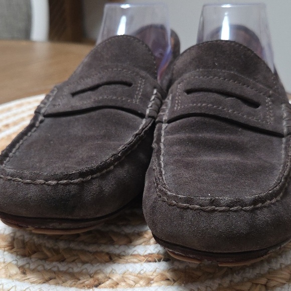 Coach Mott Driver Suede Loafer, Dark Brown Size 8D/41 main image 5